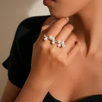 Classical Vintage Style Lady Alloy Hollow Out Women's Rings main image 4