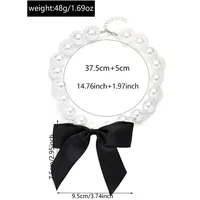 Bow Knot Princess Cute Shiny Baroque Pearls Necklace Wholesale main image 2