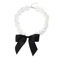 Bow Knot Princess Cute Shiny Baroque Pearls Necklace Wholesale main image 7