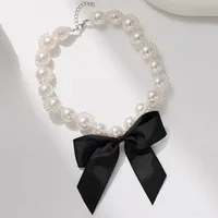 Bow Knot Princess Cute Shiny Baroque Pearls Necklace Wholesale main image 6