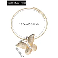 Butterfly Glam Vintage Style Lady Alloy Choker Wholesale main image 2