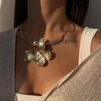 Butterfly Glam Vintage Style Lady Alloy Choker Wholesale main image 1