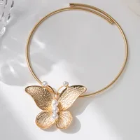 Butterfly Glam Vintage Style Lady Alloy Choker Wholesale main image 3