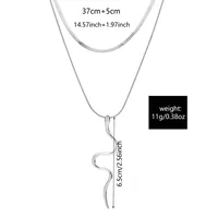 Serpent Style Vintage Femme Brillant Alliage Colliers Double Couche De Gros main image 8