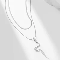 Snake Elegant Vintage Style Simple Style Alloy Long Necklace Wholesale main image 7