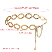 Femmes Élégant De Base Style Vintage Alliage Alliage Chaîne Chaîne Ceintures main image 2