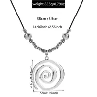 Round Dots Tornado Vintage Style Lady Streetwear Alloy Pendant Necklace Wholesale main image 2