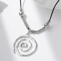 Round Dots Tornado Vintage Style Lady Streetwear Alloy Pendant Necklace Wholesale main image 8