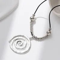 Round Dots Tornado Vintage Style Lady Streetwear Alloy Pendant Necklace Wholesale main image 7