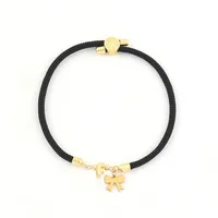Letter Bow Knot Elegant Classic Style 304 Stainless Steel Nylon Copper Bracelets Wholesale sku image 6