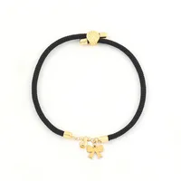 Letter Bow Knot Elegant Classic Style 304 Stainless Steel Nylon Copper Bracelets Wholesale sku image 10