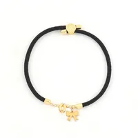 Letter Bow Knot Elegant Classic Style 304 Stainless Steel Nylon Copper Bracelets Wholesale sku image 15