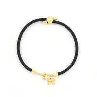 Letter Bow Knot Elegant Classic Style 304 Stainless Steel Nylon Copper Bracelets Wholesale sku image 18