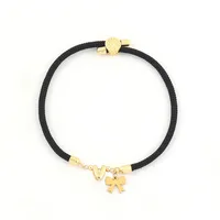 Letter Bow Knot Elegant Classic Style 304 Stainless Steel Nylon Copper Bracelets Wholesale sku image 20