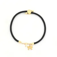 Letter Bow Knot Elegant Classic Style 304 Stainless Steel Nylon Copper Bracelets Wholesale sku image 22