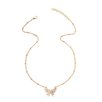 Butterfly Vintage Style Lady Simple Style Alloy Pendant Necklace Wholesale main image 4
