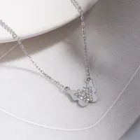 Butterfly Vintage Style Simple Style Shiny Alloy Pendant Necklace Wholesale main image 3