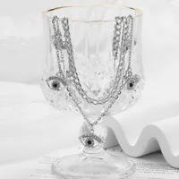 Œil Style Vintage Femme Style Simple Alliage Colliers Double Couche De Gros main image 1