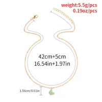 Butterfly Elegant Vintage Style Simple Style Alloy Pendant Necklace Wholesale main image 2