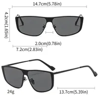 Square Personality Street Geometric Ac Full Frame Women's Sunglasses main image 2