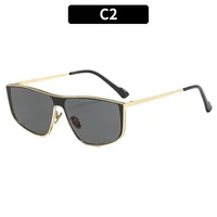 Square Personality Street Geometric Ac Full Frame Women's Sunglasses sku image 2