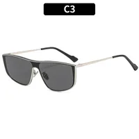 Square Personality Street Geometric Ac Full Frame Women's Sunglasses sku image 3