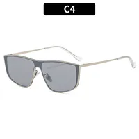 Square Personality Street Geometric Ac Full Frame Women's Sunglasses sku image 4