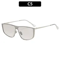 Square Personality Street Geometric Ac Full Frame Women's Sunglasses sku image 5