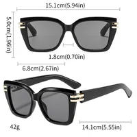 Special-Shaped Mirror Casual Street Geometric Ac Full Frame Women's Sunglasses main image 6