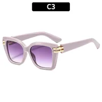 Special-Shaped Mirror Casual Street Geometric Ac Full Frame Women's Sunglasses sku image 3