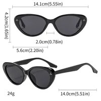 Miroir De Forme Spéciale Décontractée Rue Géométrique Ca Verres Teintés Dégradés Plein Cadre Femmes De Lunettes De Soleil main image 2