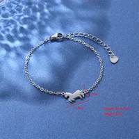 Empreinte De Patte Forme De Cœur Papillon Mignon Bohémien Style Simple Acier Inoxydable 201 Bracelets En Masse main image 3