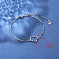 Huella Forma De Corazón Mariposa Lindo Bohemio Estilo Simple Acero Inoxidable 201 Pulsera Al Mayoreo main image 9