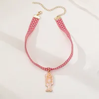 Hippocampus Fish Cute Alloy Cloth Pendant Necklace Wholesale main image 2