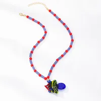 Pez Lindo Vidrio Collar Colgante Venta Al Por Mayor main image 2