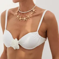 Starfish Elegant Imitation Pearl Alloy Necklace Wholesale main image 5