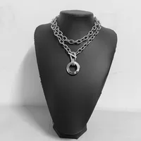Geometric Retro Classic Style Alloy Pendant Necklace Wholesale sku image 6