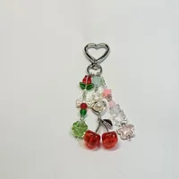 Cute Resin Animal Fruit Unisex Bag Pendant Keychain sku image 2