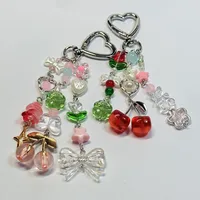 Mignon Résine Animal Fruit Unisexe Pendentif De Sac Porte-Clés main image 1