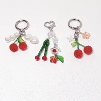 Cute Alloy Resin Star Cherry Unisex Bag Pendant Keychain main image 2