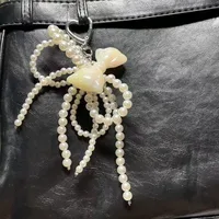 Cute Plastic Bow Knot Women's Bag Pendant Keychain sku image 3