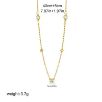 Geometric Simple Style Commute 304 Stainless Steel Pendant Necklace Plating Lobster Trigger Clasp Closure sku image 1