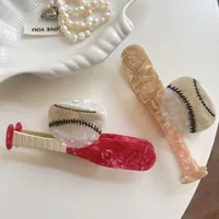 Femmes Baseball Mignon Vêtement De Rue Feuilles D'acétate Griffes De Cheveux main image 1