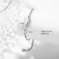 Petal Lotus Chrysanthemum Cute Bohemian Simple Style 201 Stainless Steel Bracelets In Bulk main image 7