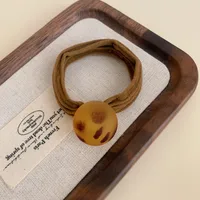 Women's Heart Shape Leopard Streetwear Cloth Hair Tie Headwear sku image 3
