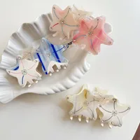 Femmes Étoile De Mer Mignon Feuilles D'acétate Griffes De Cheveux main image 4
