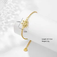 Sun Paw Print Spider Simple Style Streetwear 201 Stainless Steel Bracelets In Bulk main image 9