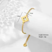 Soleil Empreinte De Patte Araignée Style Simple Vêtement De Rue Acier Inoxydable 201 Bracelets En Masse main image 5