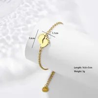 Sun Paw Print Spider Simple Style Streetwear 201 Stainless Steel Bracelets In Bulk main image 7