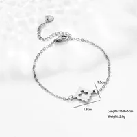 Sun Paw Print Spider Simple Style Streetwear 201 Stainless Steel Bracelets In Bulk sku image 2